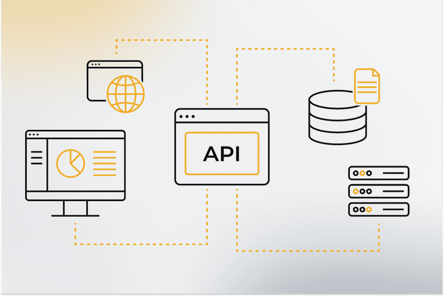 Illustration - API-Schnittstellen in der Industrie